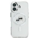 Kryt Karl Lagerfeld IML Metal pro iPhone 16 - bílý