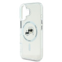 Kryt Karl Lagerfeld IML Metal pro iPhone 16 - bílý