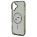 Kryt Karl Lagerfeld IML Metal pro iPhone 16 - černý