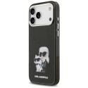 Kryt Karl Lagerfeld IML Aquarelle iPhone 17 Pro - černý