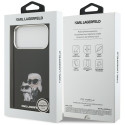 Kryt Karl Lagerfeld IML Aquarelle iPhone 17 Pro - černý