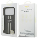 Kryt Guess 4G PRINTED STRIPES pro iPhone 17 Pro black