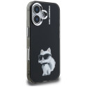 Kryt Karl Lagerfeld IML Aquarelle iPhone 16 černý