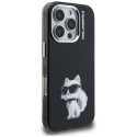 Kryt Karl Lagerfeld CHOUPETTE & Logo iPhone 16 Pro černý