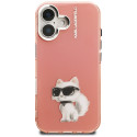 Kryt Karl Lagerfeld IML Aquarelle pro iPhone 16 - růžový