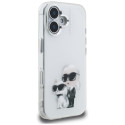 Kryt Karl Lagerfeld IML Aquarelle iPhone 16 - bílý