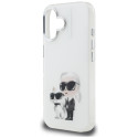 Kryt Karl Lagerfeld IML Aquarelle iPhone 16 - bílý