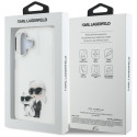 Kryt Karl Lagerfeld IML Aquarelle iPhone 16 - bílý
