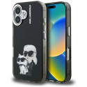 Kryt Karl Lagerfeld IML Aquarelle pro iPhone 16 - černý