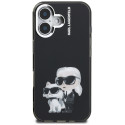 Kryt Karl Lagerfeld IML Aquarelle pro iPhone 16 - černý