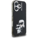 Kryt Karl Lagerfeld IML Aquarelle pro iPhone 16 - černý