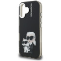Kryt Karl Lagerfeld IML Aquarelle pro iPhone 16 - černý