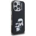 Kryt Karl Lagerfeld IML Aquarelle iPhone 16 Pro - černý
