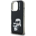Kryt Karl Lagerfeld IML Aquarelle iPhone 16 Pro - černý