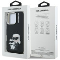 Kryt Karl Lagerfeld IML Aquarelle iPhone 16 Pro - černý