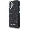 Kryt Karl Lagerfeld IML Leopard Pattern pro iPhone 16 - černý