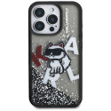 Kryt Karl Lagerfeld CHOUPETTE Logo iPhone 16 Pro - černý