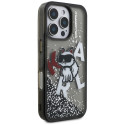 Kryt Karl Lagerfeld CHOUPETTE Logo iPhone 16 Pro - černý