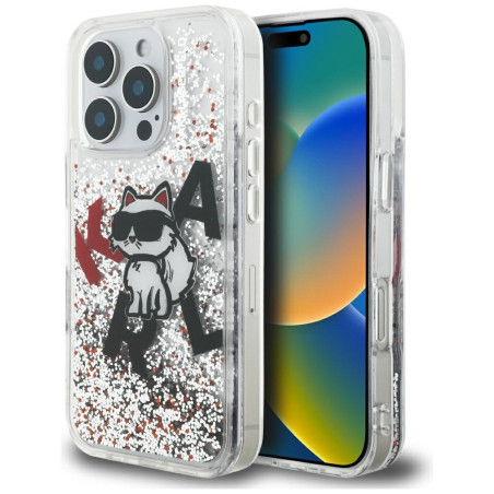 Kryt Karl Lagerfeld CHOUPETTE pro iPhone 16 Pro Max - clear