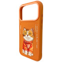 Kryt Nimmy COOL CAT pro iPhone 17 Pro Max - orange