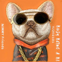 Kryt Nimmy GLASSES Cool Dog Case iPhone 17 Pro Max - oranžová