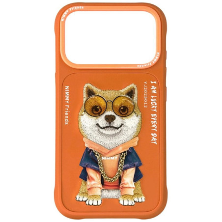 Kryt Nimmy COOL DOG pro iPhone 17 Pro - oranžový