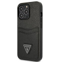 Kryt Guess SAFFIANO TRIANGLE iPhone 13/13 Pro černý