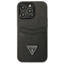 Kryt Guess SAFFIANO TRIANGLE iPhone 13/13 Pro černý
