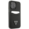 Kryt Guess SAFFIANO TRIANGLE iPhone 13/13 Pro černý