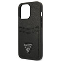Kryt Guess SAFFIANO TRIANGLE iPhone 13/13 Pro černý