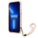 Kryt Guess Translucent Stap pro iPhone 13 Pro Max – růžová