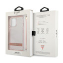 Kryt Guess Translucent Stap pro iPhone 13 Pro Max – růžová