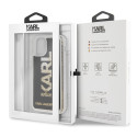 Kryt Karl Lagerfeld KARL logo Glitter pro iPhone 11 Pro - černý