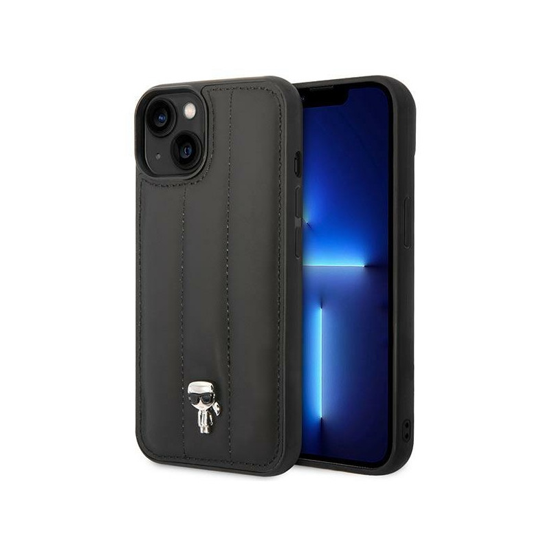 Kryt Karl Lagerfeld PUFFY IKONIK pro iPhone 13 / 14 / 15 - černý