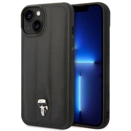 Kryt Karl Lagerfeld PUFFY IKONIK iPhone 13/14/15 - černý