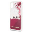 Kryt Karl Lagerfeld K-PEEK A BOO pro iPhone X - růžový