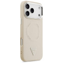 Kryt Guess Triangle Logo MagSafe iPhone 17 Pro - béžový