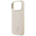 Kryt Guess Triangle Logo MagSafe iPhone 17 Pro - béžový