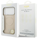 Kryt Guess Triangle Logo MagSafe iPhone 17 Pro - béžový