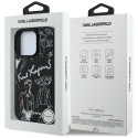Kryt Karl Lagerfeld pro iPhone 16 Pro MagSafe - černý