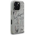 Kryt Karl Lagerfeld MagSafe pro iPhone 16 Pro - šedý
