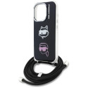 Kryt Karl Lagerfeld IML Crossbody pro iPhone 16 Pro Max - black