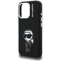 Kryt Karl Lagerfeld SILICONE KARL SKETCH iPhone 16 Pro černý