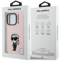 Kryt Karl Lagerfeld SILICONE KARL SKETCH iPhone 16 Pro - růžová