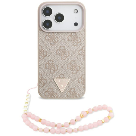 Kryt Guess 4G STRAP TRIANGLE pro iPhone 17 Pro - růžová