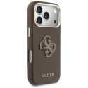 Kryt Guess FW RESIN Logo pro iPhone 17 Pro - hnědý