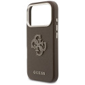 Kryt Guess FW RESIN Logo pro iPhone 17 Pro - hnědý