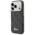 Kryt Guess 4G Script MagSafe pro iPhone 17 Pro Max - černý