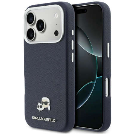 Kryt Karl Lagerfeld KARL & CHOUPETTE pro iPhone 17 Pro modrý