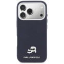 Kryt Karl Lagerfeld KARL & CHOUPETTE pro iPhone 17 Pro modrý